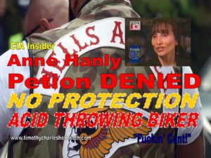 Anne hanley denied no acid throwing biker.