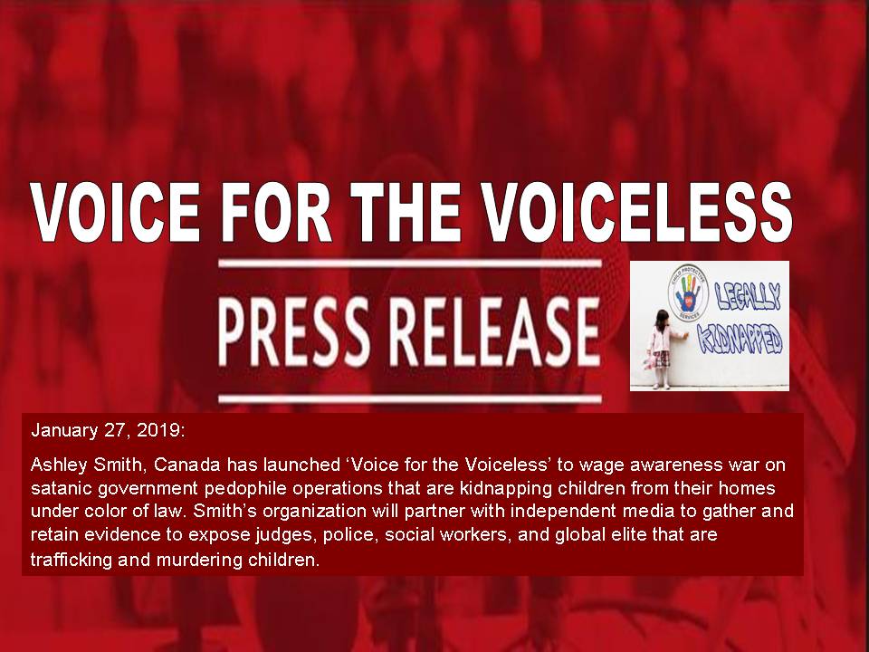 Voice for the voiceless press release.