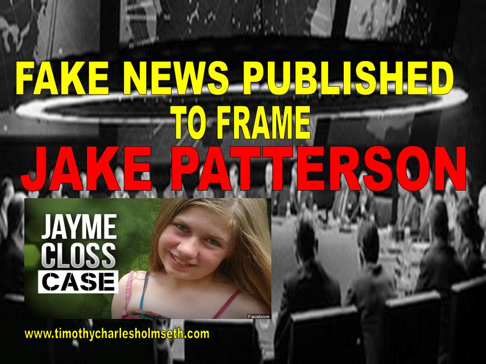 Fake news published for jake patterson case.
