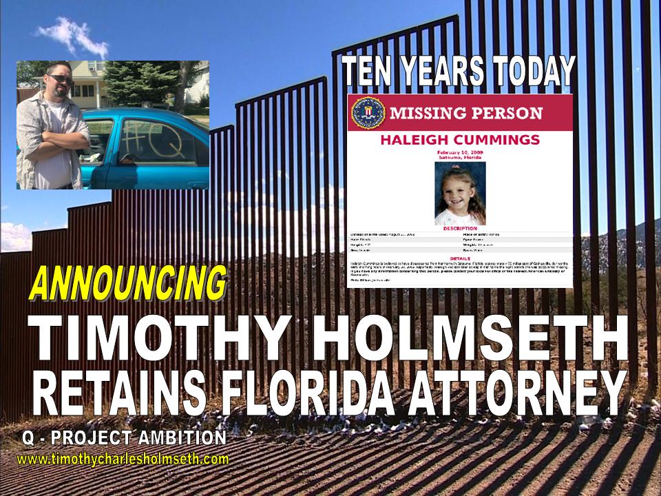 Timothy holmesh retains florida attorney.