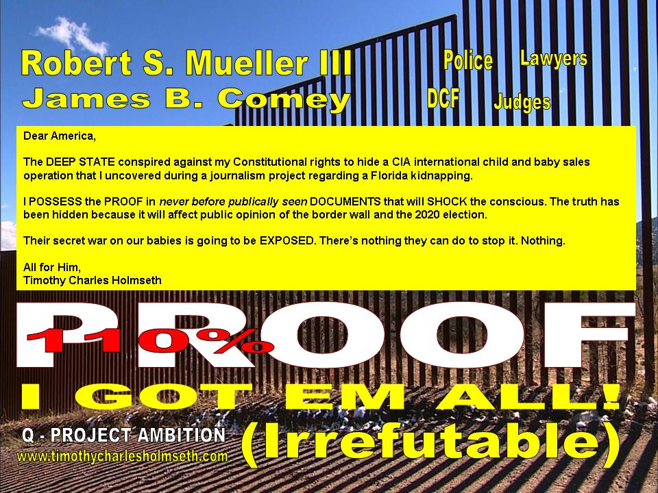 A flyer for robert s muller iii.