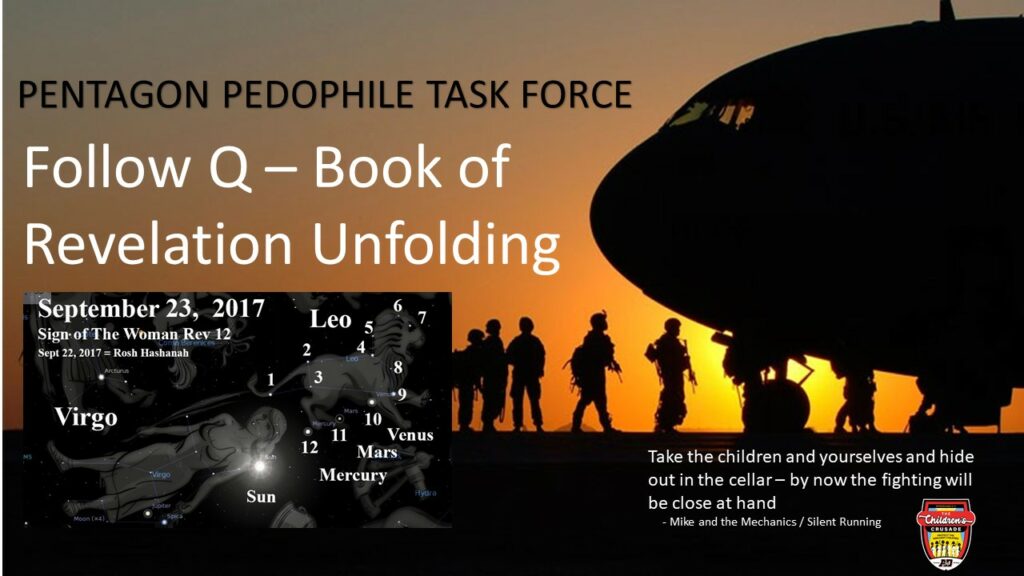 Pentagon apollo task force follow - q book of revelation unfolding.
