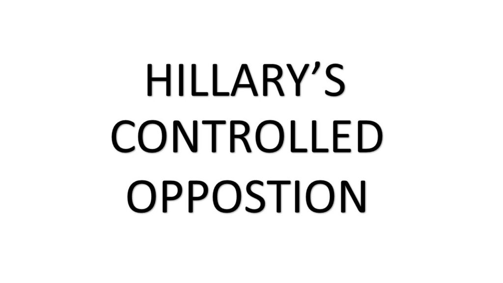 Hillary's controlled opposition.
