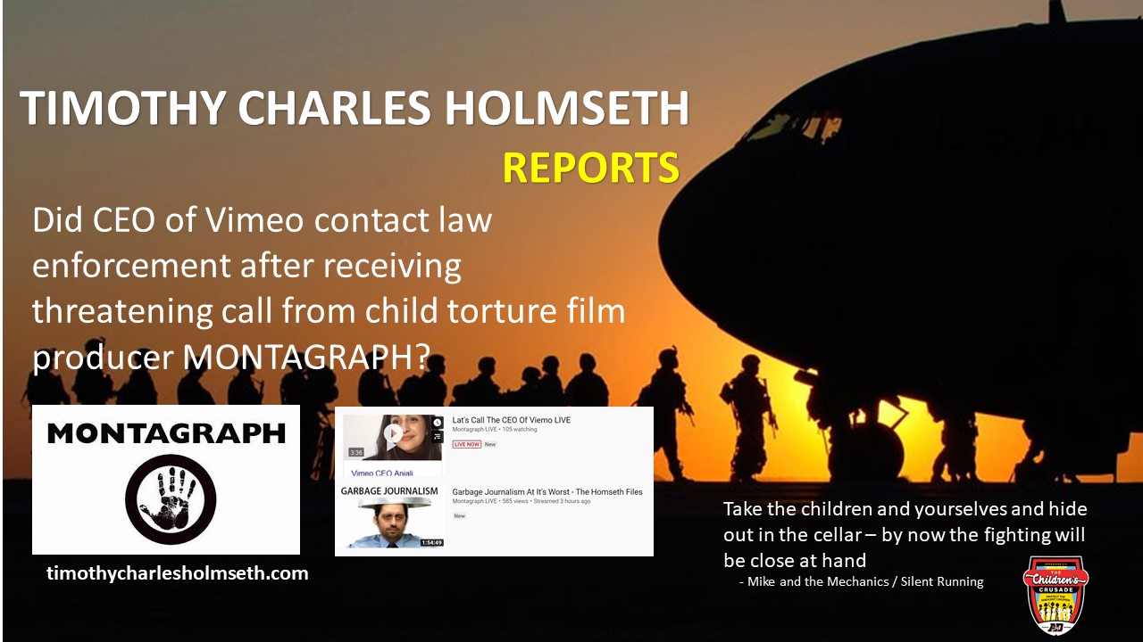 PENTAGON PEDOPHILE TASK FORCE Vimeo CEO