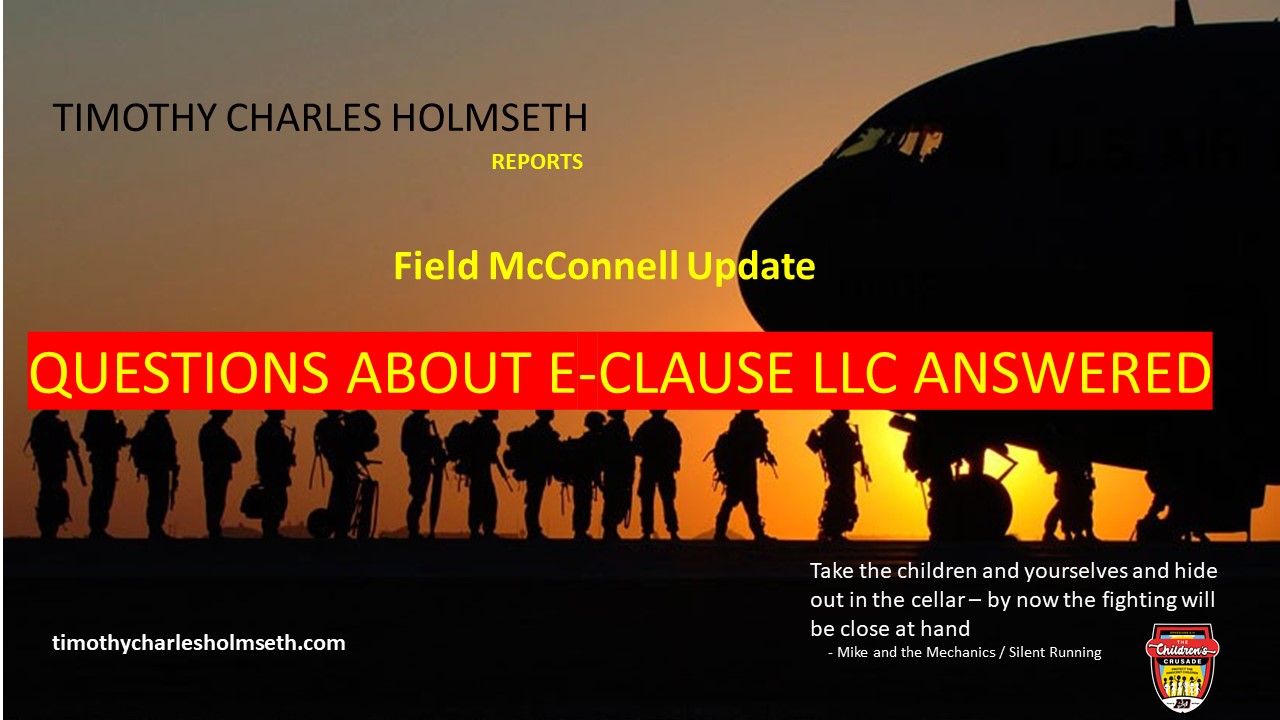 e-clause-llc-questions-timothy-charles-holmseth-reports