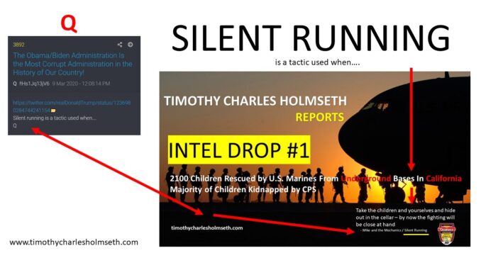Q 3892 SILENT RUNNING TIMOTHY HOLMSETH
