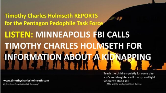 FBI CALLS TIMOTHY