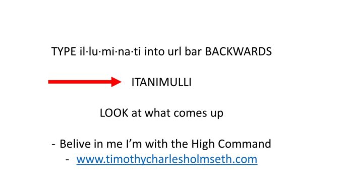 TYPE IT BACKWARDS