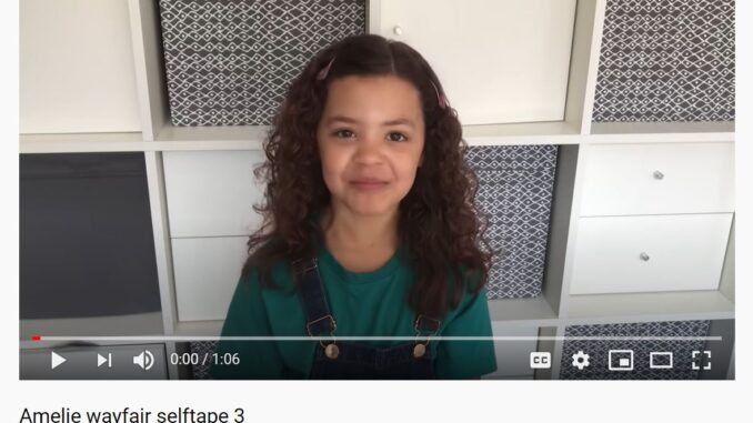 Amelie wayfair selftape 3