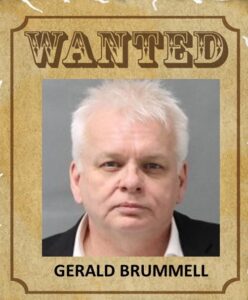 A wanted poster for gerald brummell.