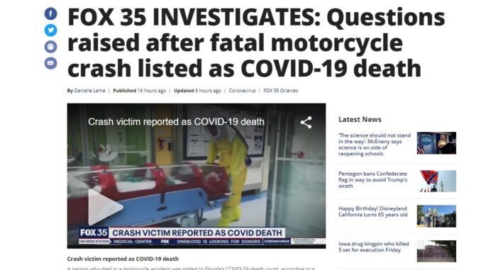 fox covid fake orlando