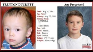 Trenton duckett, a young boy, has been missing for more than a year.
