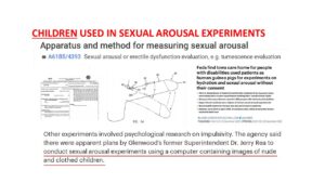 Children used in sexual arousal experiments.