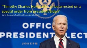 Timothy charles home was arrested on a special order from president biden.