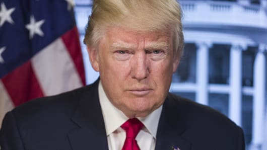 An Angry Image of Ex President Donald Trump Looking