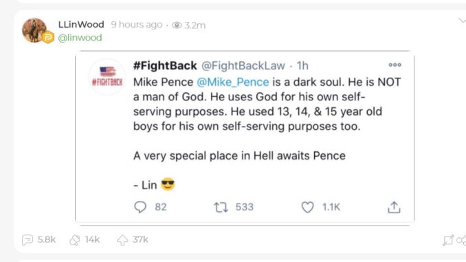 pence uses boys