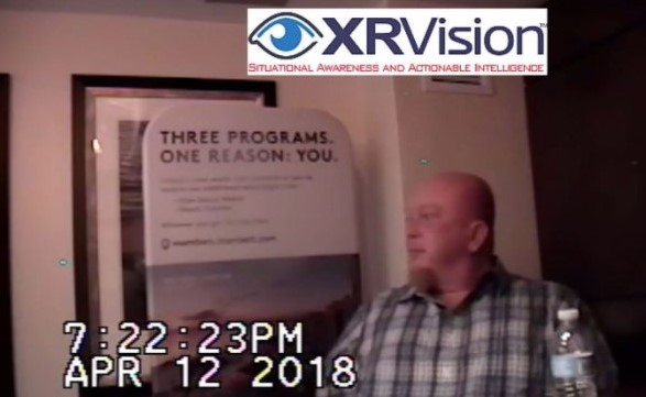 xrvision screenshot of a man in a flannel shirt