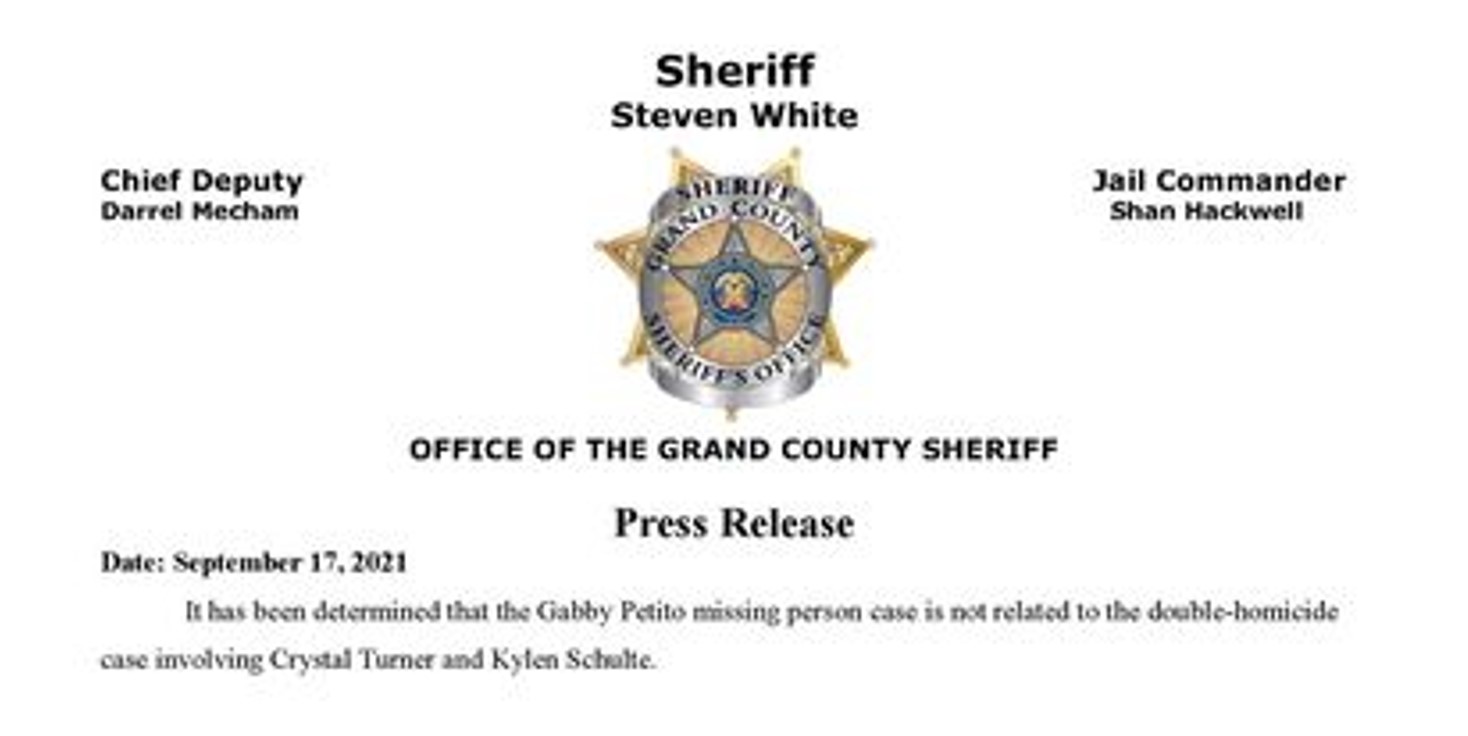 grand county sheriff press release gabby TIMOTHY CHARLES HOLMSETH