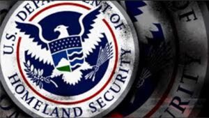 The u s department of homeland security logo.