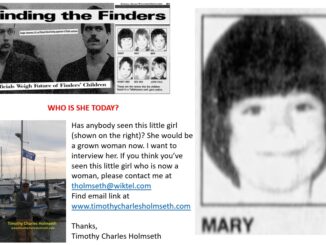 Where is Mary of CIA Finders, Reports Holmseth