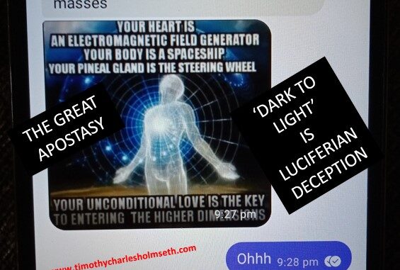 Q THE PLAN DARK TO LIGHT IS THE GREAT APOSTASY