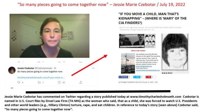 SO MANY PIECES GOING TO COME TOGETHER NOW JESSIE MARIE CZEBOTAR