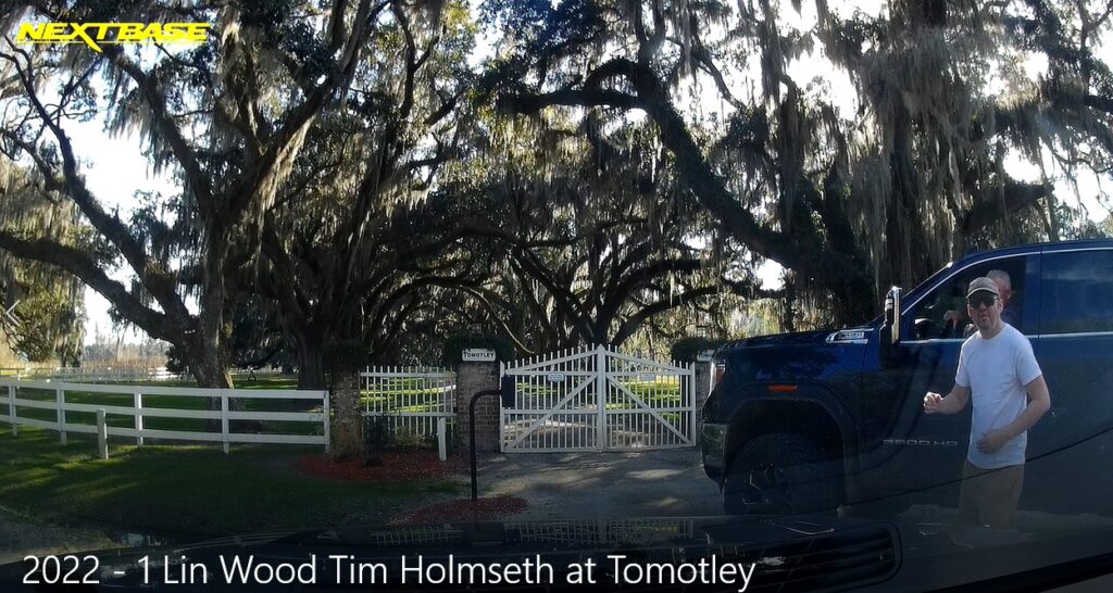 small photo of trees and a news report