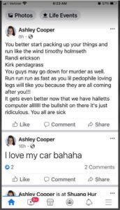 Ashley cooper's facebook page.