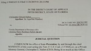 A document about a judicial question