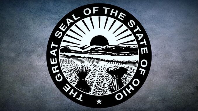 black and white seal of ohio