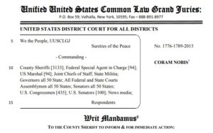 A US District Court file