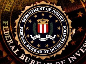 Department of justice logo with black background