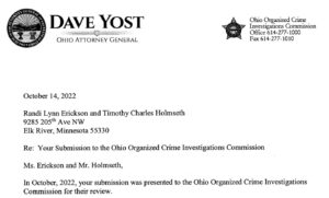 Dave Yost, Ohio AG Reply to Holmseth and Erickson