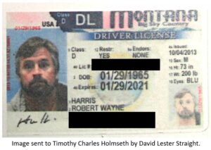 drivers license with redacted details