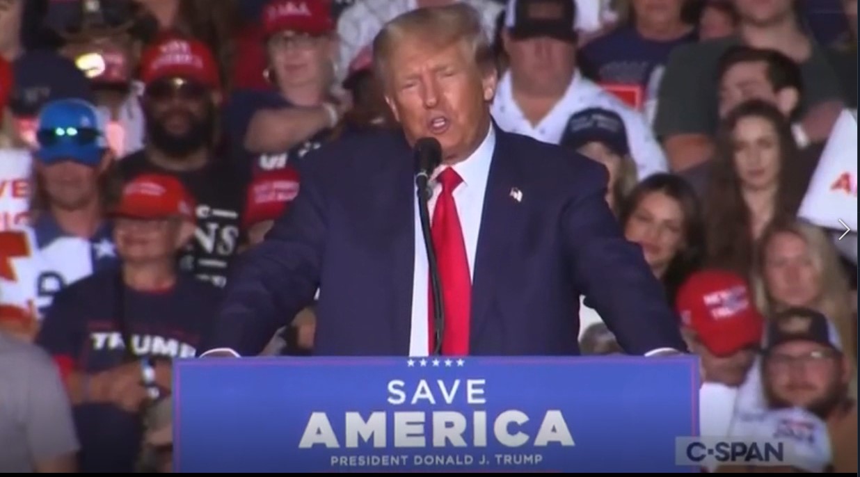 minimized trump speech