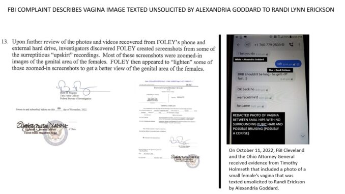 FBI OHIO JUSTIN FOLEY DELPHI ALEXANDRIA GODDARD RANDI ERICKSON TIMOTHY HOLMSETH
