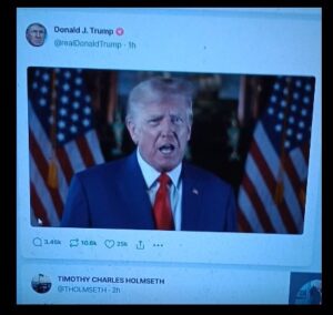 Donald Trump On Twitter, Report by Timothy Charles Holmseth