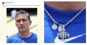 Collage image of Aviezel and his necklace