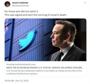 Elon musk's tweet about the death of elon musk.