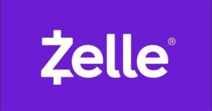 The zele logo on a purple background.