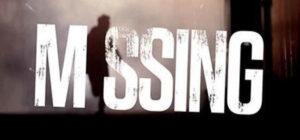 The title of a movie with the word missing on it.