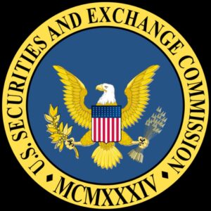 The us securities and exchange commission logo.