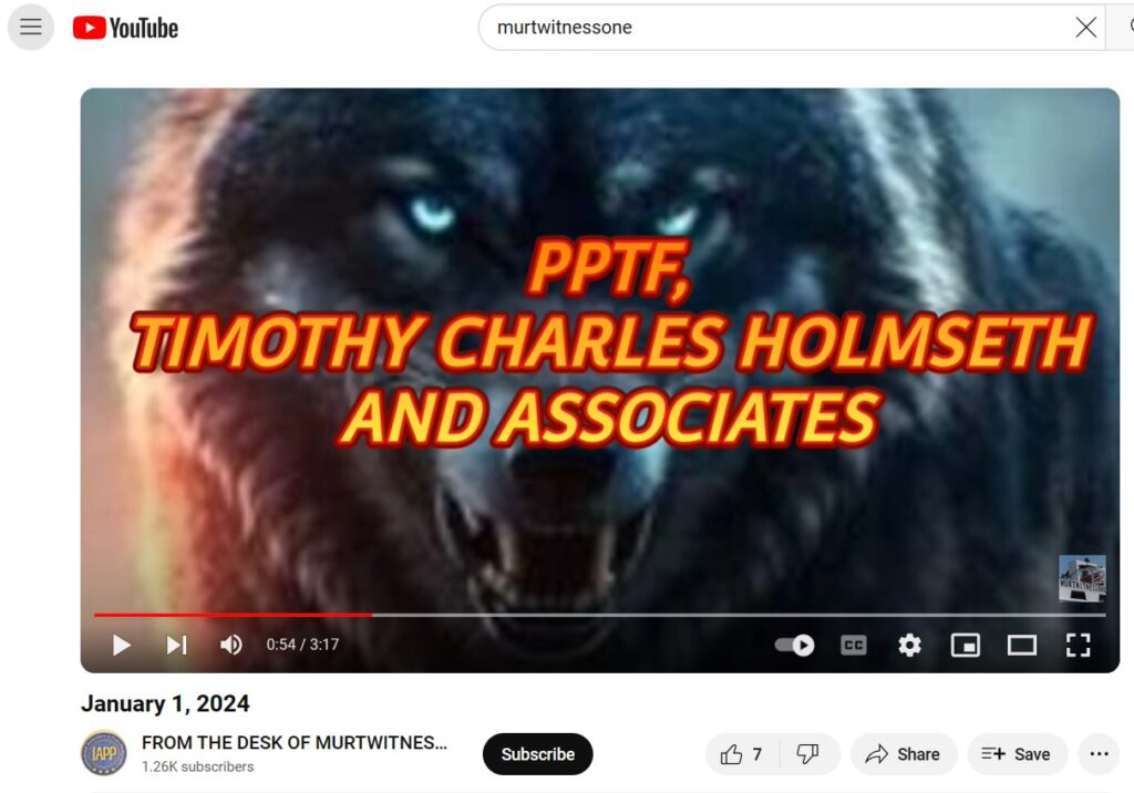 Timothy charles holmesth and associates.