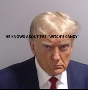 He knows about the witch's candy - he knows about the witch's candy - he knows about the witch's.