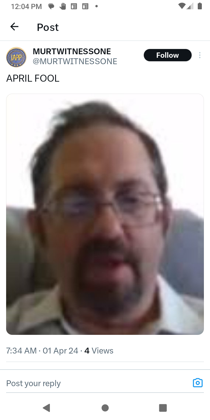 APRIL FOOL - TIMOTHY CHARLES HOLMSETH™ Reports