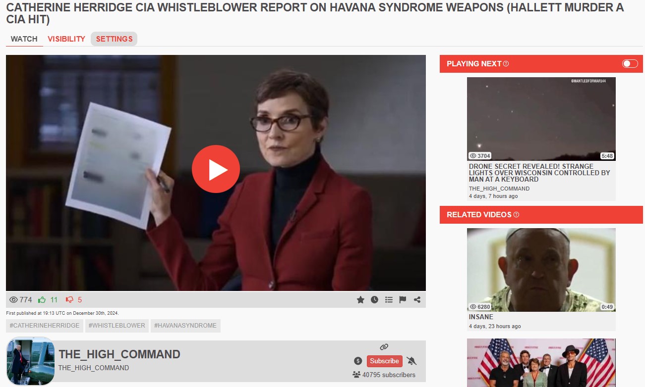 CATHERINE HERRIDGE PUBLISHES CIA WHISTLEBLOWER REPORT on HAVANA ...