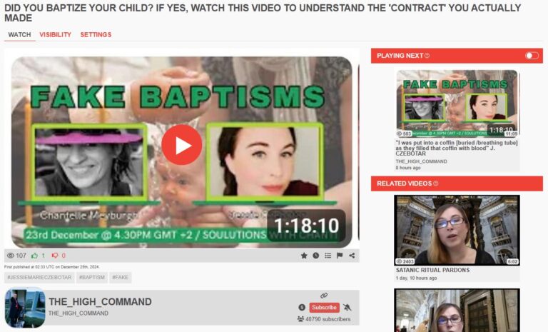 SECRET REVEALED: ELON MUSK’S CHILDHOOD FRIEND & [former] QUEEN MOTHER of DARKNESS JESSIE CZEBOTAR EXPLAINS the CONTRACT PARENTS WERE TRICKED INTO MAKING WHEN THEY BAPTIZED THEIR BABY