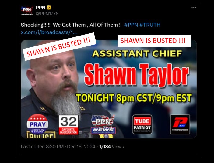 SHAWN TAYLOR BUSTED