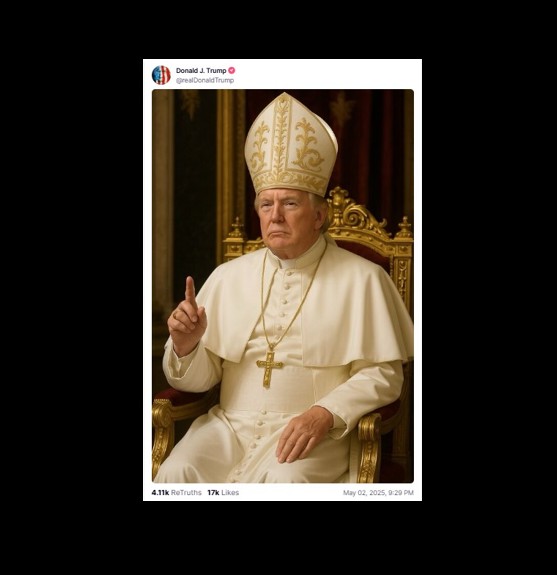 trump pope elon musk timothy dolan