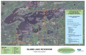 island lake reservoir map